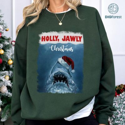 Jawly Christmas Shirt, Jaws Christmas sweatshirt, Jaws Horror Halloween Ugly sweatshirt Shirt, Shark Christmas Sweatshirt, Christmas Gift