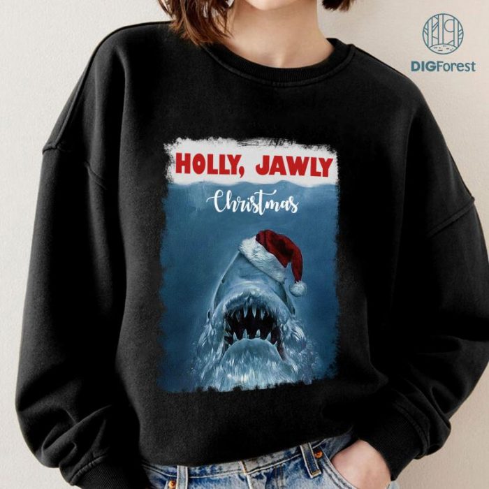 Jawly Christmas Shirt, Jaws Christmas sweatshirt, Jaws Horror Halloween Ugly sweatshirt Shirt, Shark Christmas Sweatshirt, Christmas Gift