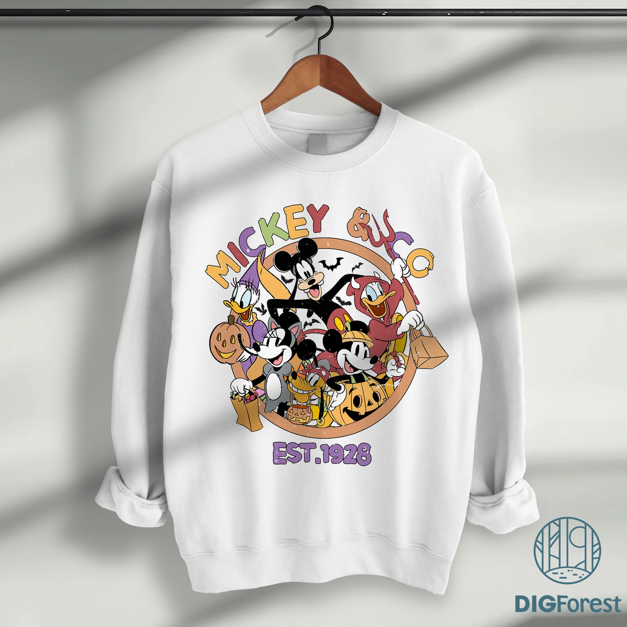 Vintage Disney Mickey & Co 1928 Halloween Shirt – Retro Mickey & Friends Trip Tee, Family Matching Disney Shirts Vintage Disney Mickey & Co 1928 Halloween Shirt – Retro Mickey & Friends Trip Tee, Family Matching Disney Shirts