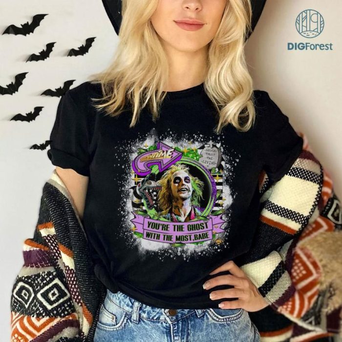 Beetlejuice Ghost With The Most Shirt, Tim Burton Shirt, Beetlejuice Shirt, Horror Shirt, Graphic Tees, Halloween Shirt, Halloween, Horror Halloween Shirt