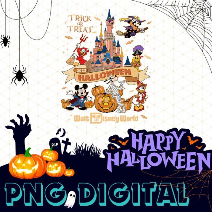 Walt Disney World Halloween Png, Disney Halloween 2024, Mickey's Not So Scary Png, Disney Matching , Halloween Party Digital Download