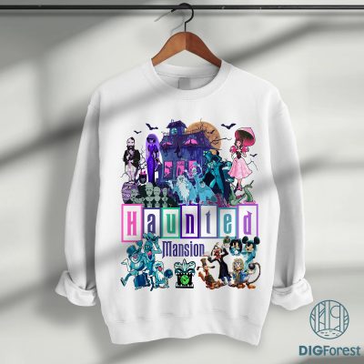 Haunted Mansion Mickey & Friends PNG, Disney Halloween Sublimation, Mickey’s Not-So-Scary Halloween Design