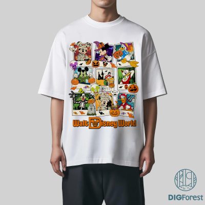 Disney Mickey & Friends Halloween 2025 PNG, Not-So-Scary Party Sublimation, Trick or Treat Design