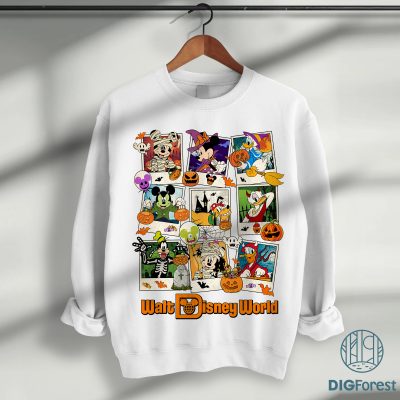 Disney Mickey & Friends Halloween 2025 PNG, Not-So-Scary Party Sublimation, Trick or Treat Design