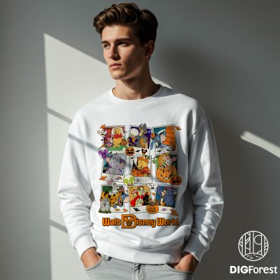 Winnie the Pooh Halloween PNG, Pooh & Friends Sublimation Design, Not-So-Scary Disney Halloween Winnie the Pooh Halloween PNG, Pooh & Friends Sublimation Design, Not-So-Scary Disney Halloween