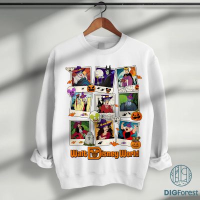 Disney Villains Halloween PNG, Ursula Maleficent Evil Queen Sublimation, Not-So-Scary Halloween Design