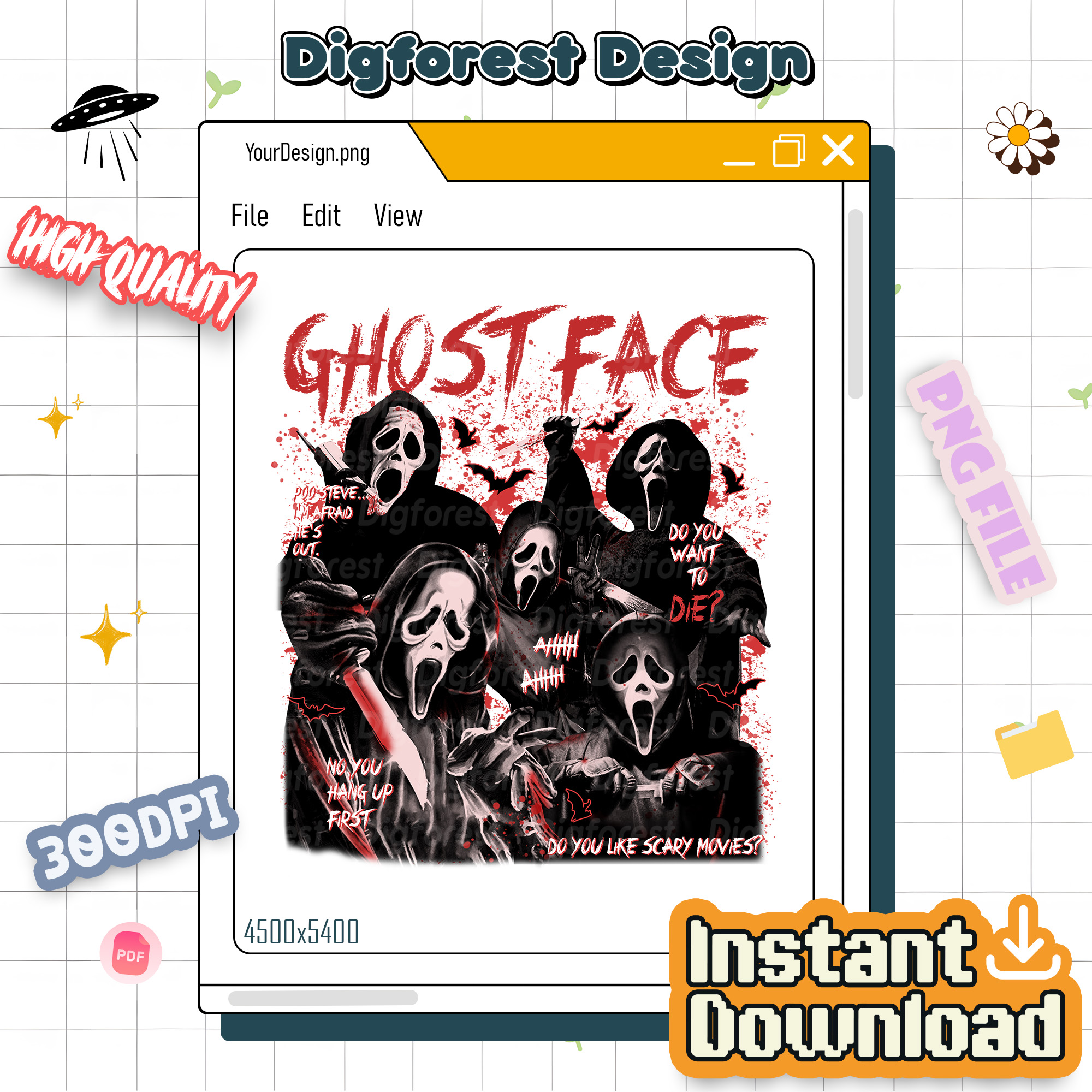 Scream Halloween PNG, Ghostface Horror Shirt, Woodsboro Movie Design, Horror Movies Sublimation Scream Halloween PNG, Ghostface Horror Shirt, Woodsboro Movie Design, Horror Movies Sublimation