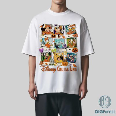 Disney Cruise Line 25th Anniversary PNG, Halloween on the High Seas PNG, Disneyland Cruise Sublimation Design