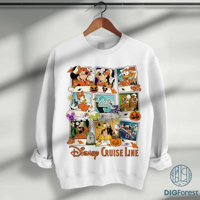 Disney Cruise Line 25th Anniversary PNG, Halloween on the High Seas PNG, Disneyland Cruise Sublimation Design