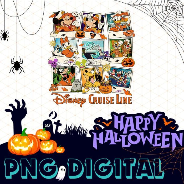 Disneyland Cruise Line 25th Silver Anniversary At Sea Png | Disney Halloween on the high Seas Png | Disneyland Cruise Line Png | Instant Download