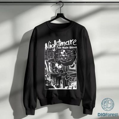 Mickey Nightmare on Main Street Halloween PNG | Mickey Skeleton Design | Not So Scary Parade | Instant Download