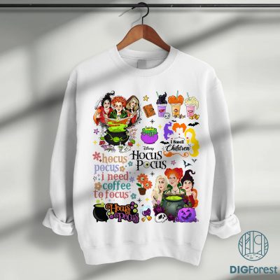 Hocus Pocus PNG | Sanderson Sisters Halloween Design | I Smell Children | Sublimation File | Instant Download