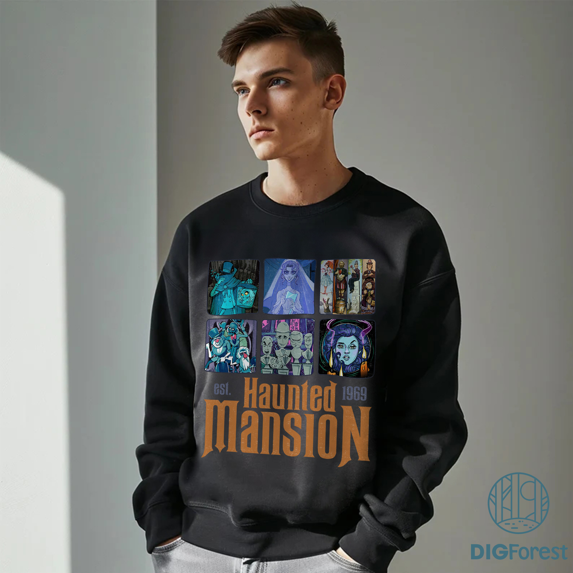 Haunted Mansion 1969 PNG, Retro Disney Haunted Mansion Characters, Hatbox Ghost Leota Sublimation Haunted Mansion 1969 PNG, Retro Disney Haunted Mansion Characters, Hatbox Ghost Leota Sublimation