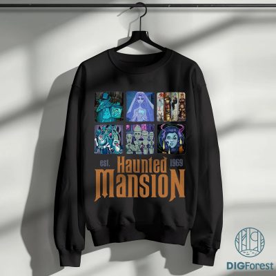 Haunted Mansion 1969 PNG, Retro Disney Haunted Mansion Characters, Hatbox Ghost Leota Sublimation Haunted Mansion 1969 PNG, Retro Disney Haunted Mansion Characters, Hatbox Ghost Leota Sublimation