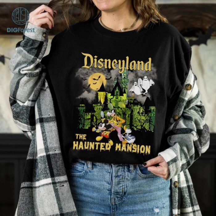 Vintage Disneyland Haunted Mansion Shirt, Disneyworld Halloween Shirt, Disney Mickey Halloween Shirt, Retro Halloween Shirt, Halloween Party Shirt