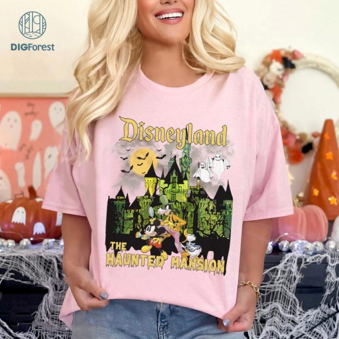 Vintage Disneyland Haunted Mansion Shirt, Disneyworld Halloween Shirt, Disney Mickey Halloween Shirt, Retro Halloween Shirt, Halloween Party Shirt