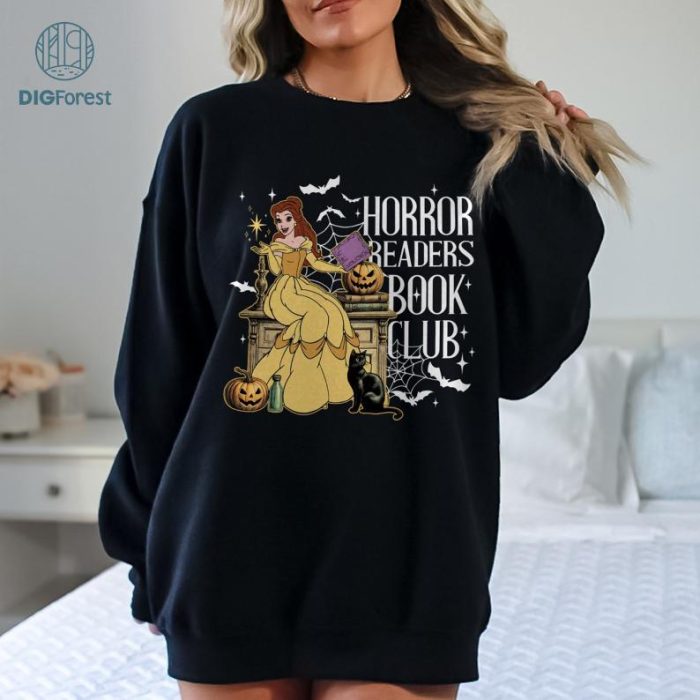 Disney Belle Princess Horror Readers Book Club Shirt, Princess Book Shirt, Disneyland Princess Shirt, Princess Halloween Shirt,Belle Princess Shirt