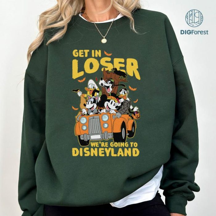 Disney Mickey And Friends Get In Loser We're Going To Disneyland Shirt, Mickey's Not So Scary Halloween Party Shirt, Halloween Gifts Digital Download