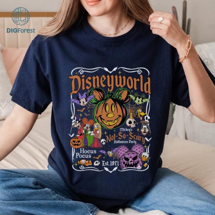 Disneyworld Mickey and Friends Halloween Shirt, Trick or Treat Shirt, Disney Mickey's Not So Scary Shirt, Halloween Party Shirt, Family Shirt