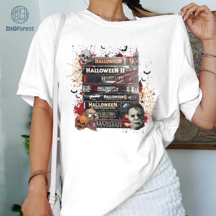 Halloween Movies VHS Tapes Shirt, VHS Tapes Shirt, Halloween Design Shirt, Witch Halloween Gift Shirt, 90s Halloween Shirt, 90s Style Halloween Shirt