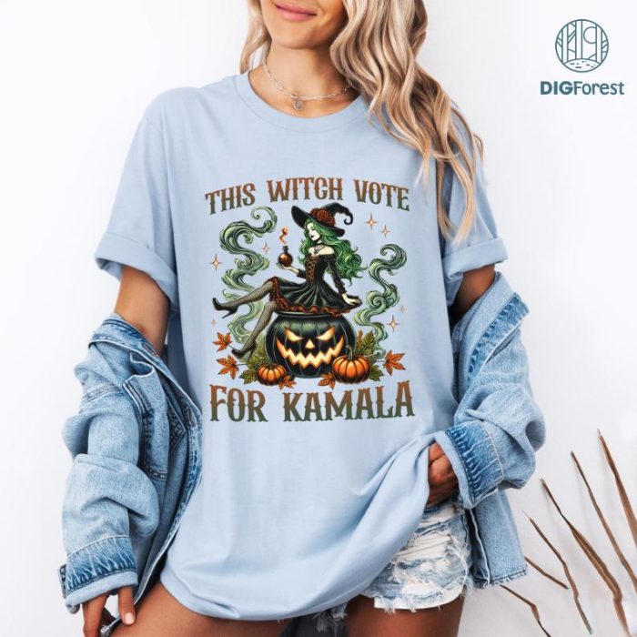 This Witch Votes For Kamala Shirt, Kamala Harris Shirt, Witchs For Kamala Shirt, Election Shirt, Voting Shirt, Halloween Election Shirt