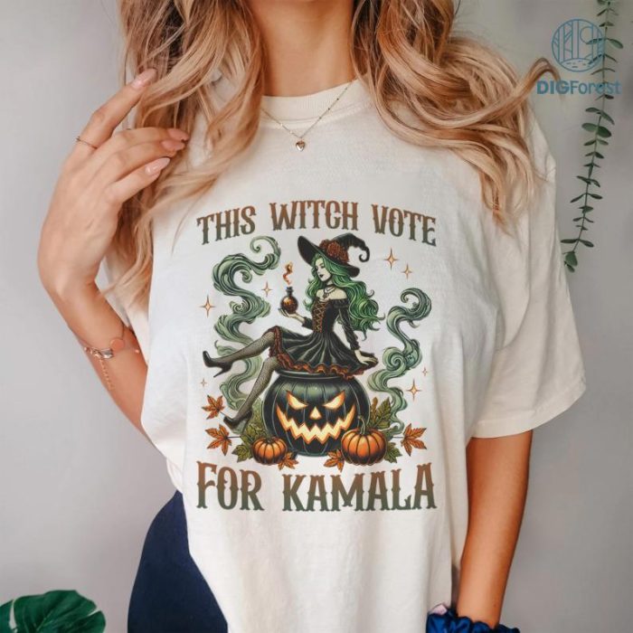 This Witch Votes For Kamala Shirt, Kamala Harris Shirt, Witchs For Kamala Shirt, Election Shirt, Voting Shirt, Halloween Election Shirt