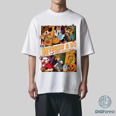 Mickey & Friends 1928 Halloween PNG, Not-So-Scary Trick or Treat PNG, Halloween Sublimation, Instant Download