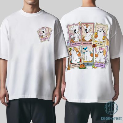 Disney Ghost Tarot Card PNG, Retro Western Halloween PNG, Trendy Spooky Season PNG, Aesthetic Halloween PNG