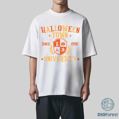 Halloweentown University 1998 PNG, Retro Halloween Town PNG, Vintage Fall Halloween Sublimation, Instant Download