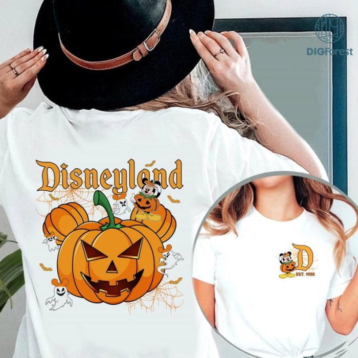 Disney Vintage Mickey Pumpkin Halloween PNG Digital, Mickey Spooky Season Halloween Png, Pumpkin Halloween Trip, Mickey Pumpkin Halloween