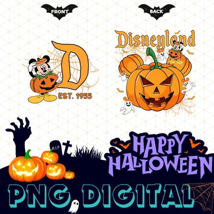 Disney Vintage Mickey Pumpkin Halloween PNG Digital, Mickey Spooky Season Halloween Png, Pumpkin Halloween Trip, Mickey Pumpkin Halloween