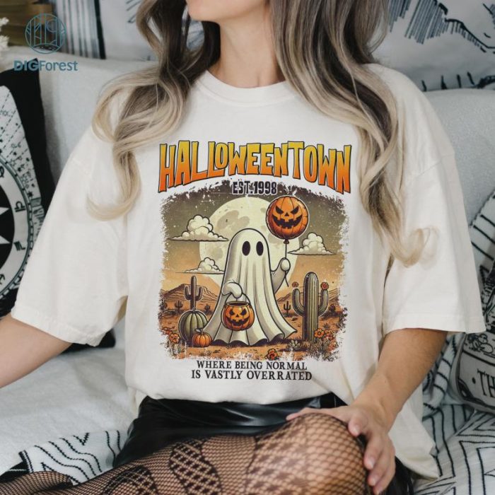 Halloweentown 1998 Shirt, Retro Halloween Pumpkin Shirt, Halloween 1989 Shirt, Halloween Spooky Season Shirt, Fall Shirt, Sublimation Design Png