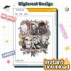 Retro Horror Tarot Card PNG, Halloween Characters PNG, Tarot Decks Design, Trendy Horror Halloween PNG