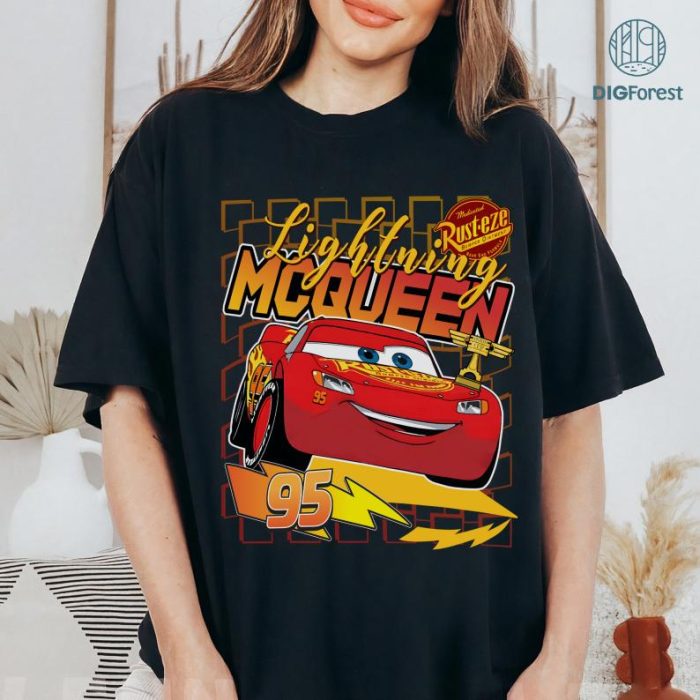 Disneyland Lightning McQueen 95 Shirt, Disney Cars Movie Shirt, Cars Movie Character Shirt, Cars Shirt, Pixar Cars Shirt, Disneyland Cars Shirt