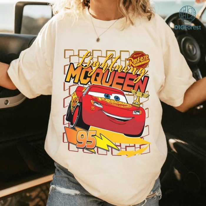 Disneyland Lightning McQueen 95 Shirt, Disney Cars Movie Shirt, Cars Movie Character Shirt, Cars Shirt, Pixar Cars Shirt, Disneyland Cars Shirt