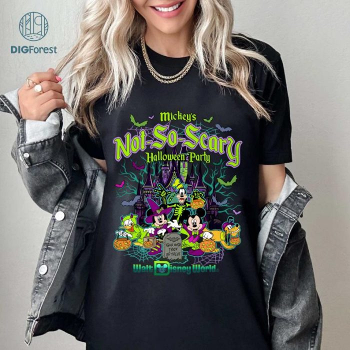 Disney Mickey's Not So Scary Halloween party 2024 shirt, Mickey & friends New outfit 2024 Halloween shirt, Family Group matching costume WDW Tee