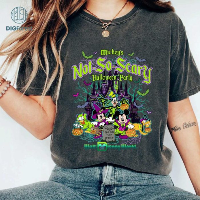 Disney Mickey's Not So Scary Halloween party 2024 shirt, Mickey & friends New outfit 2024 Halloween shirt, Family Group matching costume WDW Tee