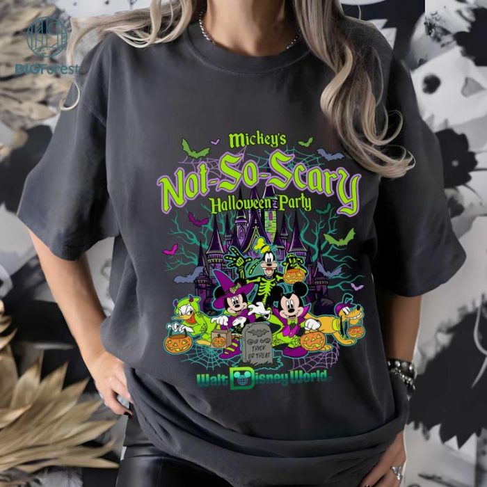 Disney Mickey's Not So Scary Halloween party 2024 shirt, Mickey & friends New outfit 2024 Halloween shirt, Family Group matching costume WDW Tee