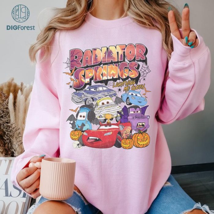 Disney Pixar Cars Characters Hallo-Wheel Truck Or Treat Shirt | Disney Mc Queen Mater Halloween Costume Tshirt | Disneyland Family Holiday Trip Tee