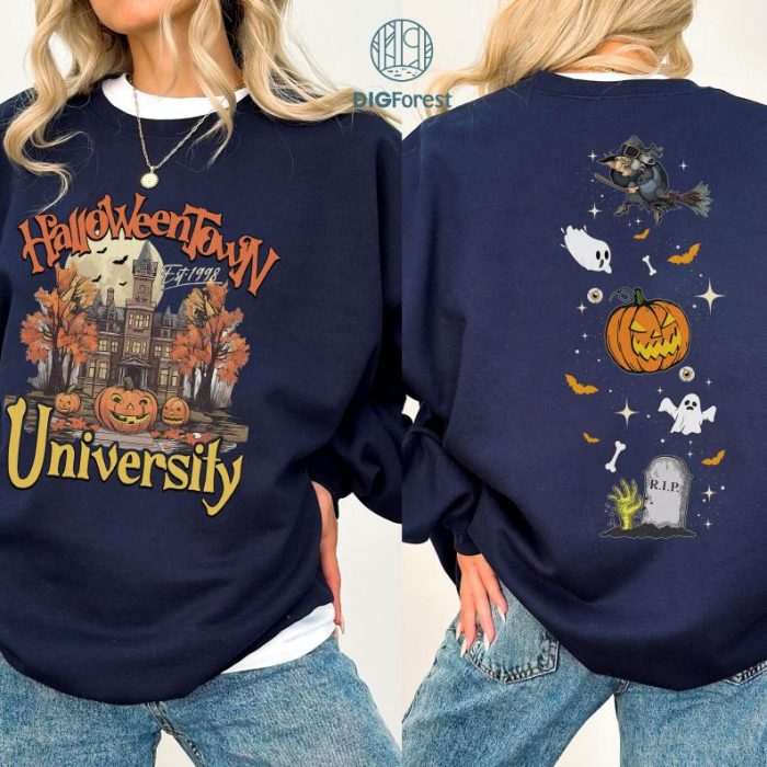 Halloweentown University 1998 Shirt, Halloween Pumpkin Shirt, Halloween Spooky Season Shirt, Retro Halloween Shirt, Sublimation Designs