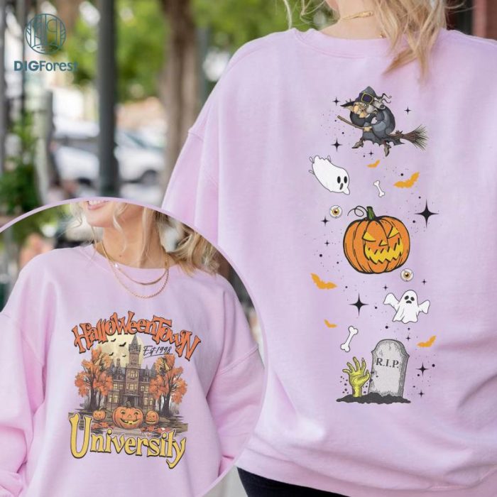 Halloweentown University 1998 Shirt, Halloween Pumpkin Shirt, Halloween Spooky Season Shirt, Retro Halloween Shirt, Sublimation Designs