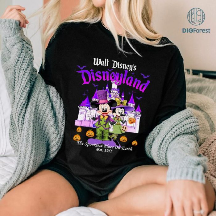 Disney Mickey Minnie Disneyland Halloween 2024 Shirt, 2024 Mickey Not So Scary Halloween Party Shirt, Disneyland Halloween Party, Family Matching