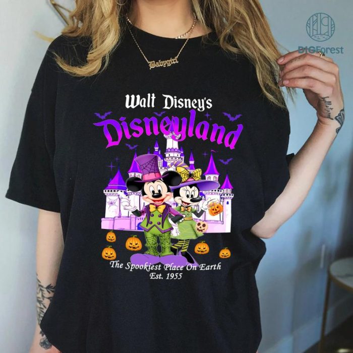 Disney Mickey Minnie Disneyland Halloween 2024 Shirt, 2024 Mickey Not So Scary Halloween Party Shirt, Disneyland Halloween Party, Family Matching