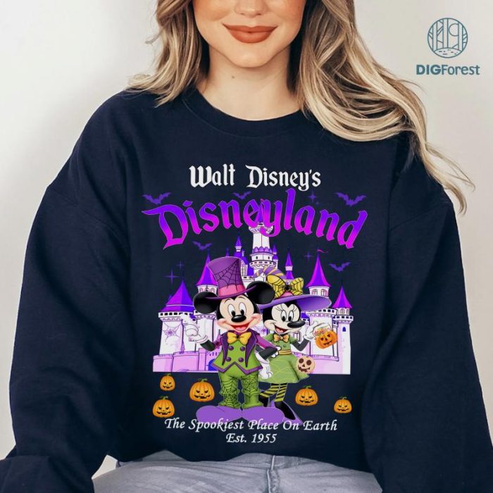 Disney Mickey Minnie Disneyland Halloween 2024 Shirt, 2024 Mickey Not So Scary Halloween Party Shirt, Disneyland Halloween Party, Family Matching