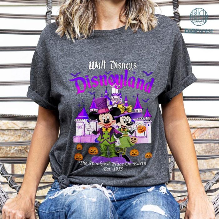 Disney Mickey Minnie Disneyland Halloween 2024 Shirt, 2024 Mickey Not So Scary Halloween Party Shirt, Disneyland Halloween Party, Family Matching