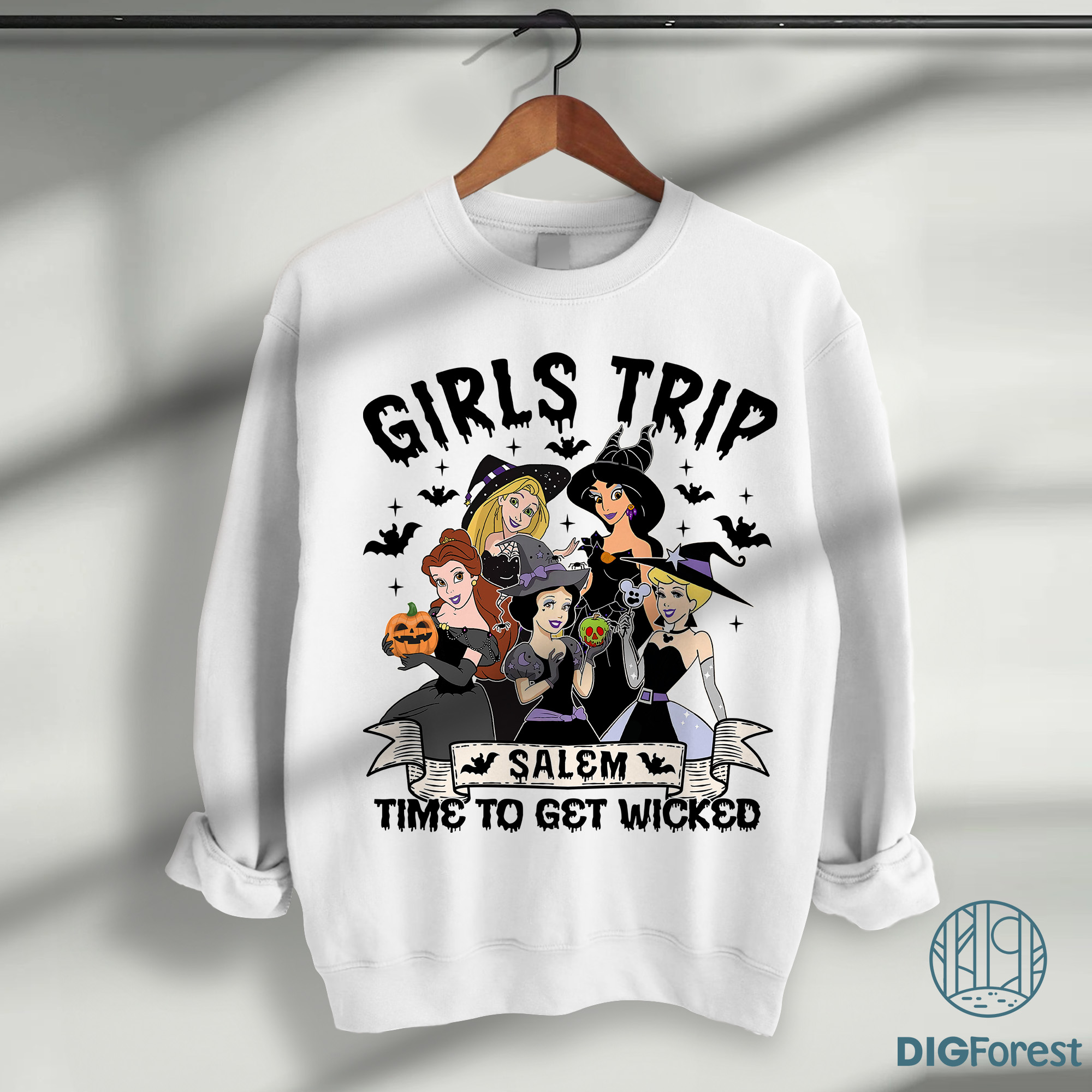 Vintage Disney Princess Girl Trip PNG, Walt DW Halloween Shirt, Spooky Princess Character Design Vintage Disney Princess Girl Trip PNG, Walt DW Halloween Shirt, Spooky Princess Character Design