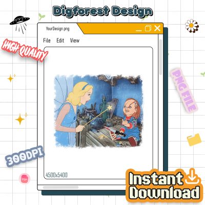 Disney Horror Halloween 2025 PNG | Horror Friends Characters | Spooky Halloween Design | Instant Download