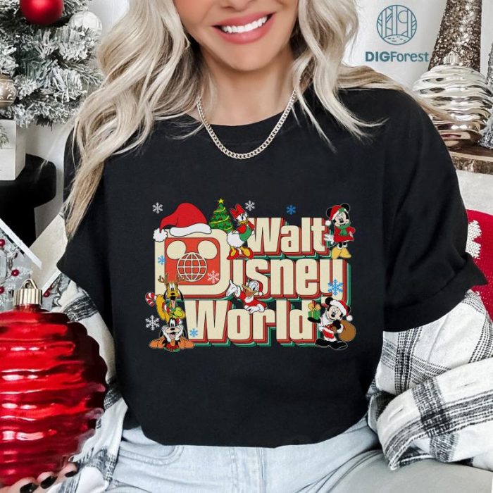 Walt Disneyworld Christmas Png, Disney Mickey and Friends Christmas Png, Disneyland Christmas Shirt, Mickey's Very Merry Christmas Party 2024