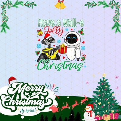 Wall-E Eve Christmas Png, Have a Wall-e Jolly Christmas Png, Disneyland Couple Shirt, Disneyworld Christmas Couples Png, Digital Download