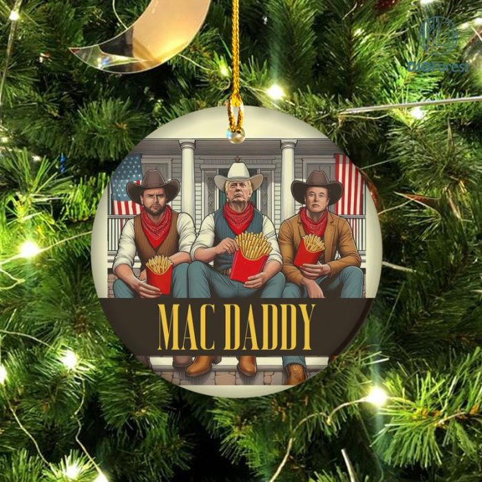 Trump Make America Lovin' It Again Circle Ornament, Trump Thug Life Ornament, Trump Vance Musk Kenedy Ornament, President Trump 2024